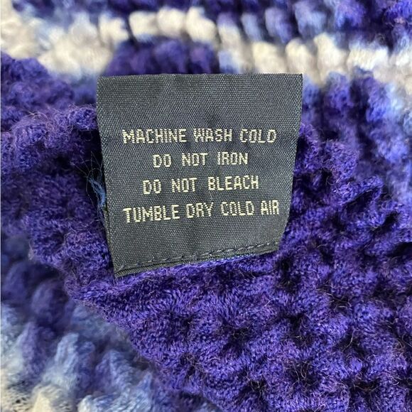 Purple White Tie-dye Crinkle Smocked Tank Top - Picture 7 of 8